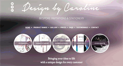 Desktop Screenshot of designbycaroline.co.uk