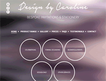 Tablet Screenshot of designbycaroline.co.uk